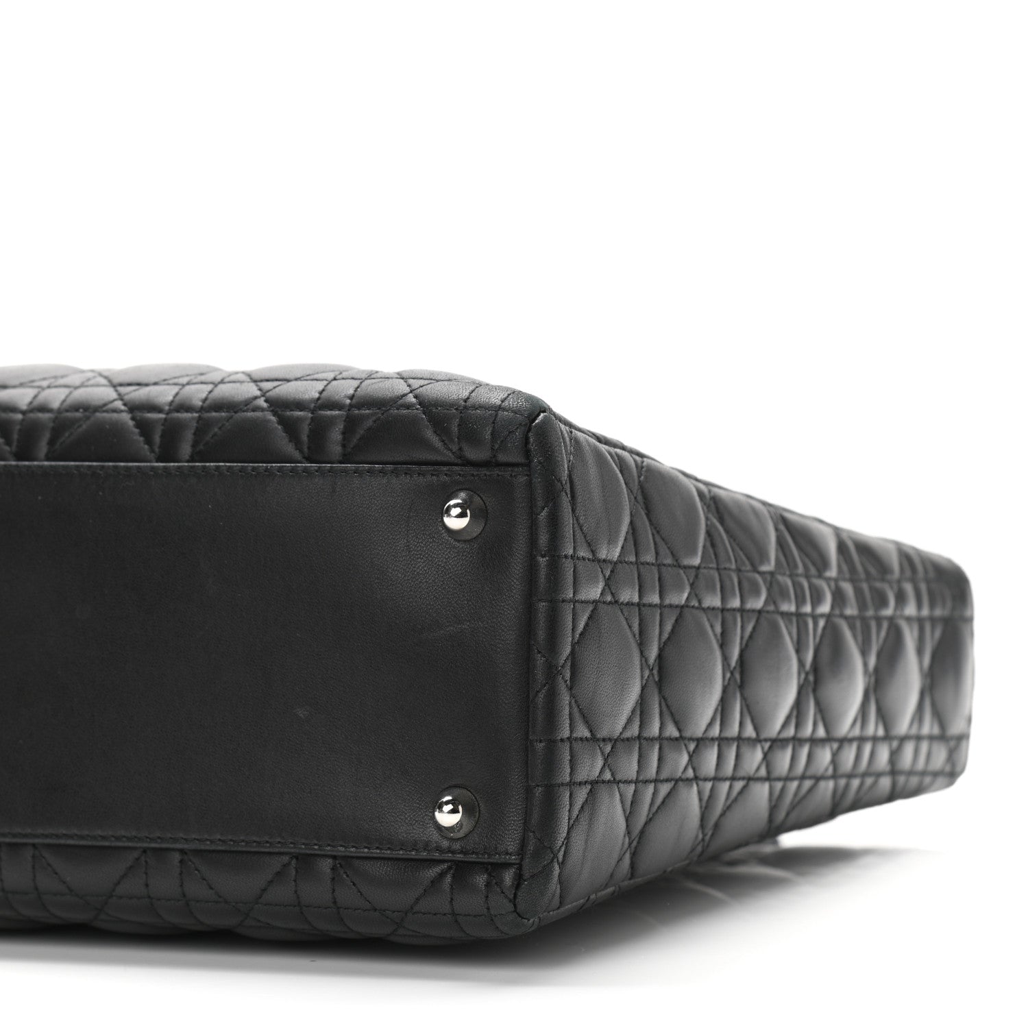 Christian Dior Lambskin Cannage Large Lady Dior Black 9 of 9