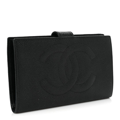 Chanel Caviar Timeless CC French Wallet Black 3 of 15