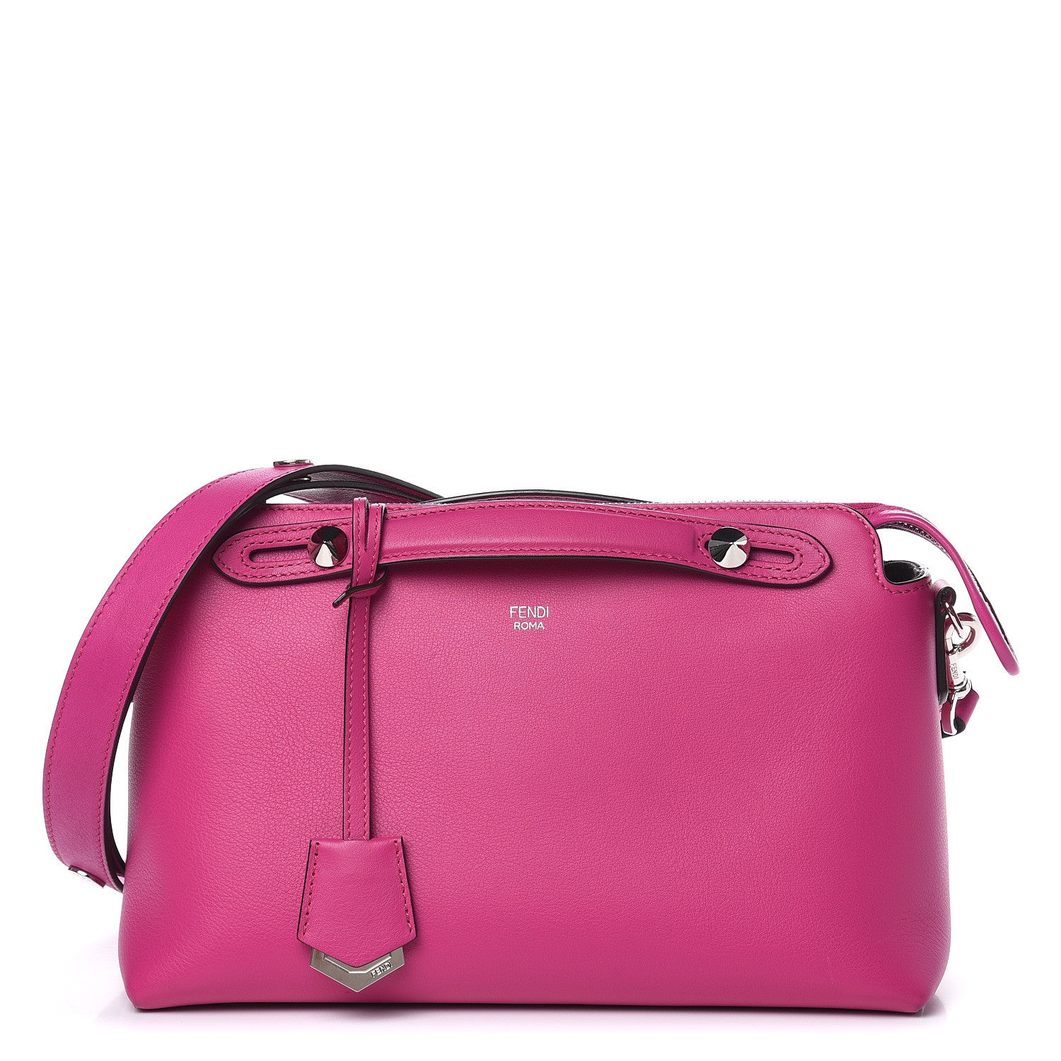 Fendi Vitello Dolce Medium By The Way Boston Bag Magenta 1 of 14