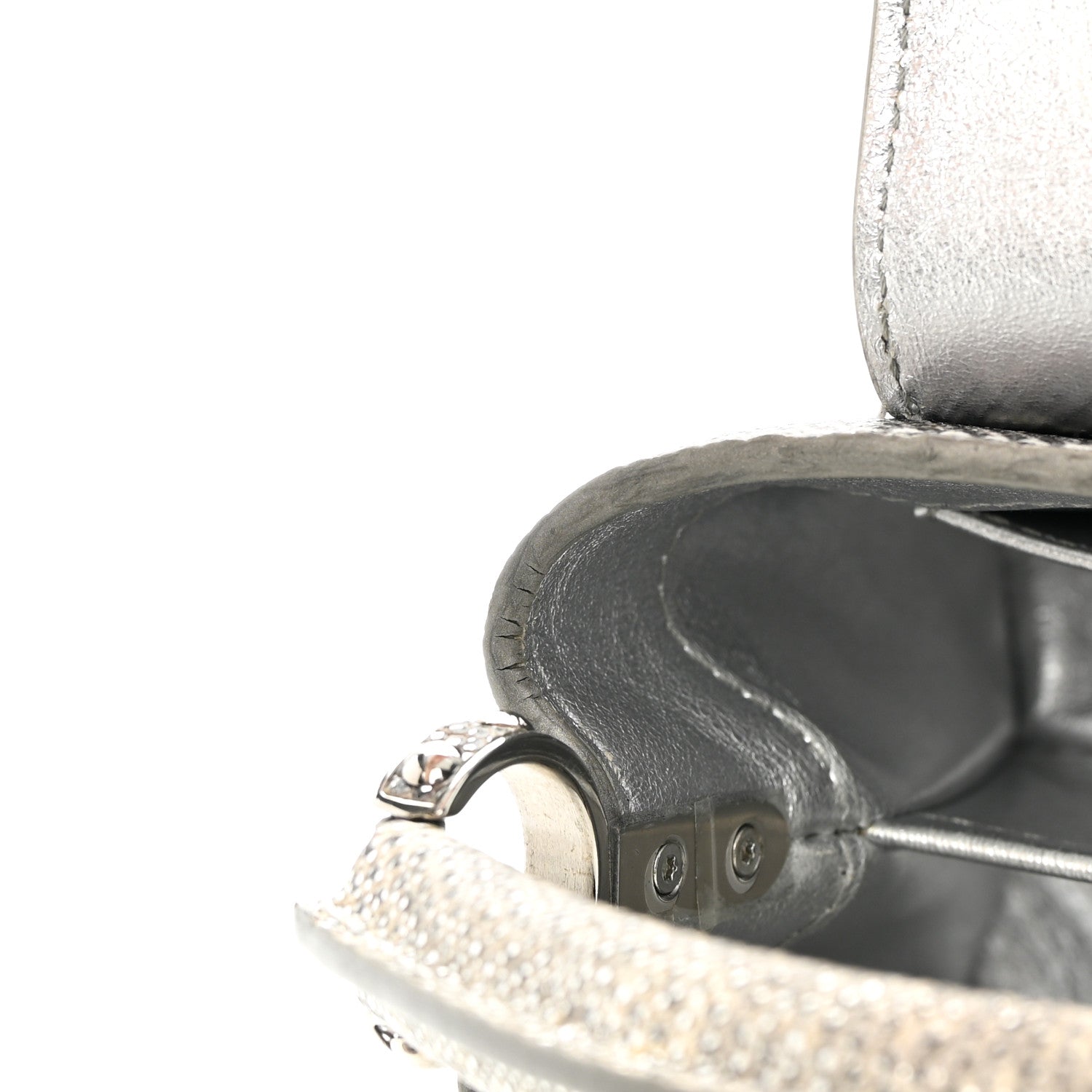 Louis Vuitton Lizard Mini Capucines Argento 14 of 16