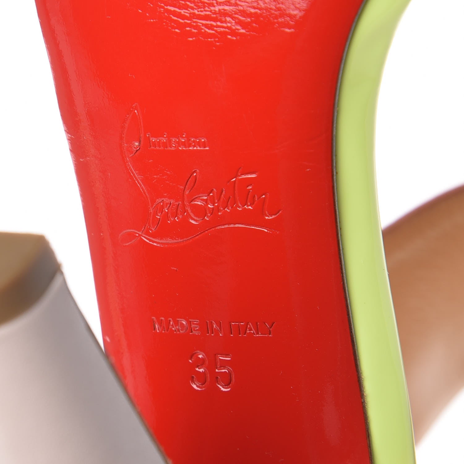 Christian Louboutin Patent Trezotro 100 Sandals 35 Shocking Pink 7 of 7
