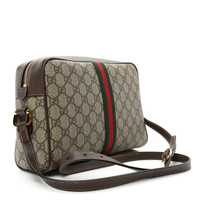 Gucci GG Supreme Monogram Web Small Ophidia Shoulder Bag Brown 2 of 9