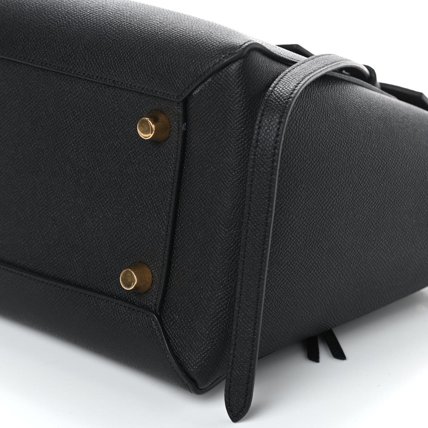 Grained Calfskin Mini Belt Bag Black
