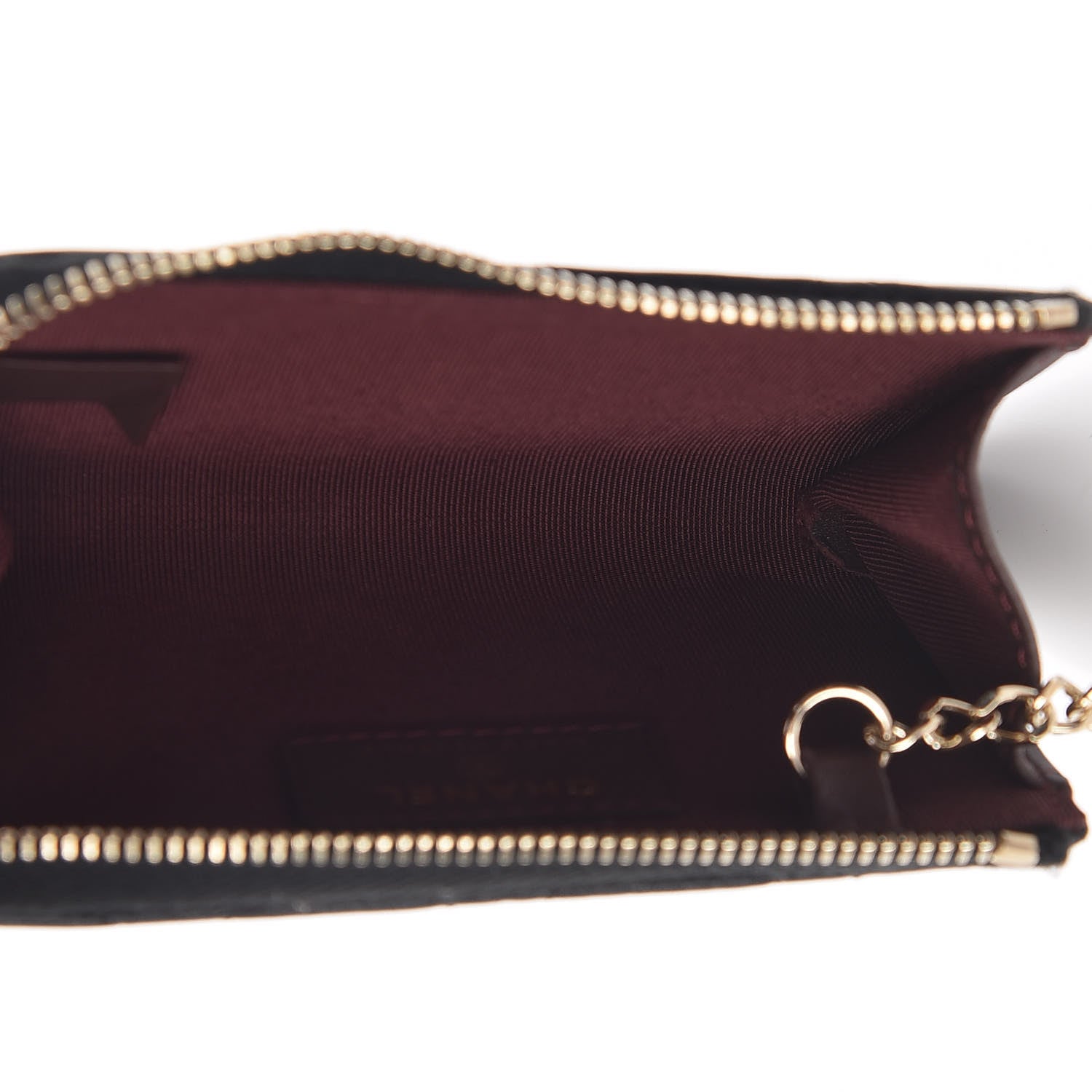 Chanel Lambskin Quilted Key Holder Case Black 5 of 13