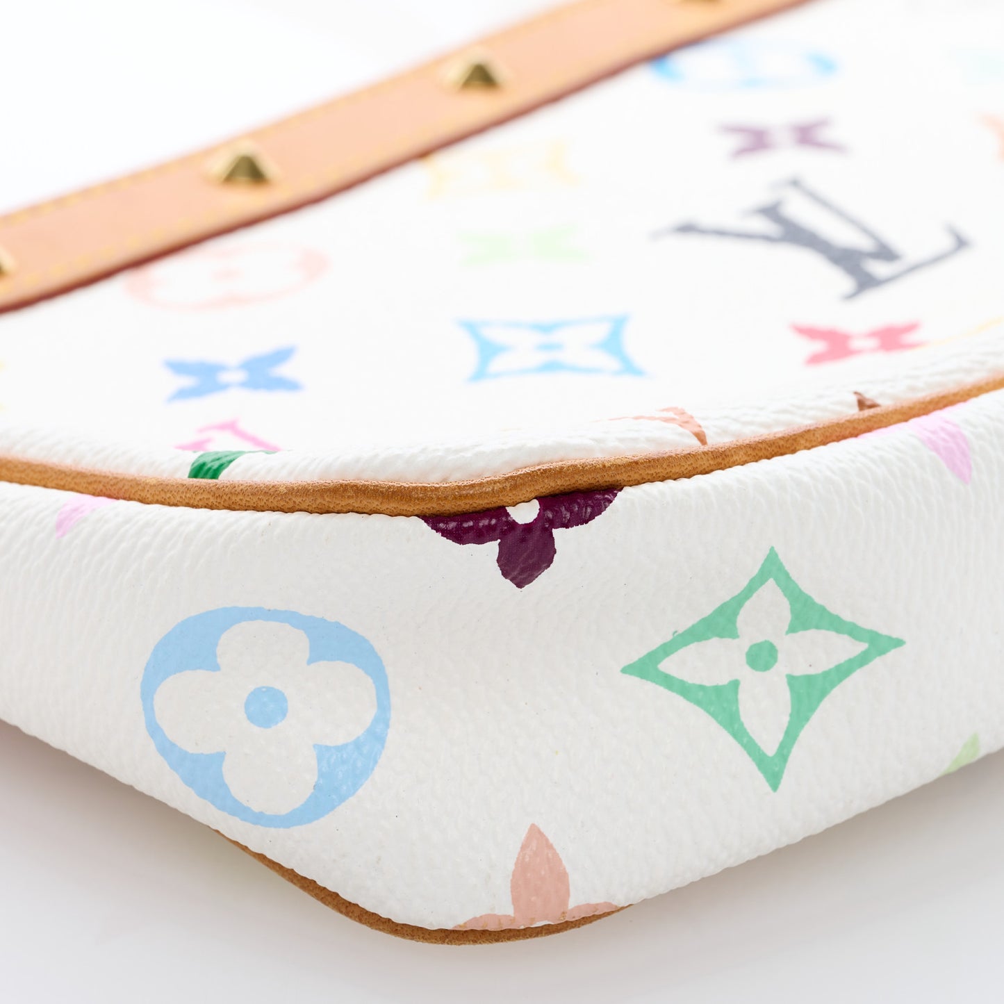 Monogram Multicolor Pochette Accessories White