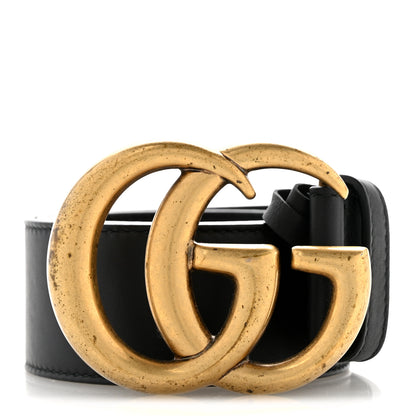 Gucci Calfskin Double G 40mm Belt 75 30 Black 1 of 6