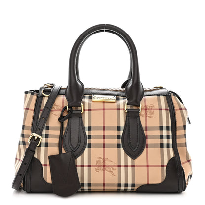 Burberry Haymarket Check Small Gladstone Chocolate 1 of 12