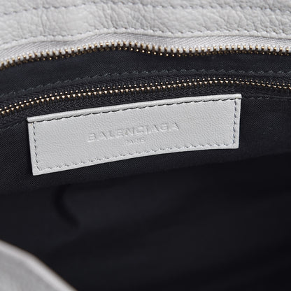 Louis Vuitton BALENCIAGA Chevre Gold Metallic Edge City Gris Perle 7 of 10