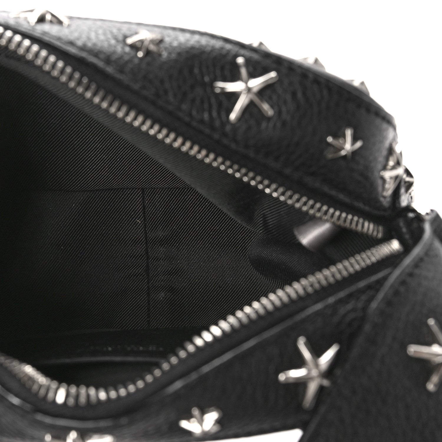 Jimmy Choo Calfskin Star Studded Pegasi Camera Crossbody Bag Black 5 of 8