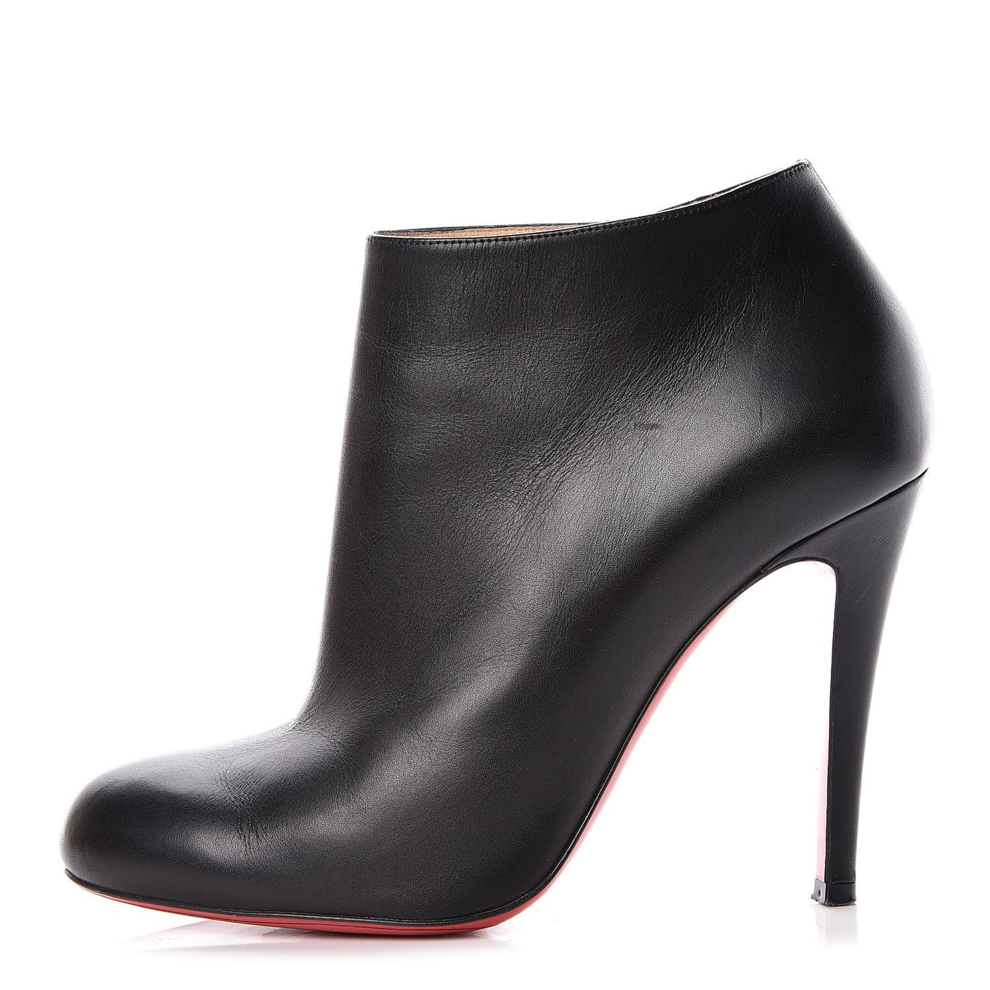 Calfskin Belle 100 Ankle Boots 37.5 Black