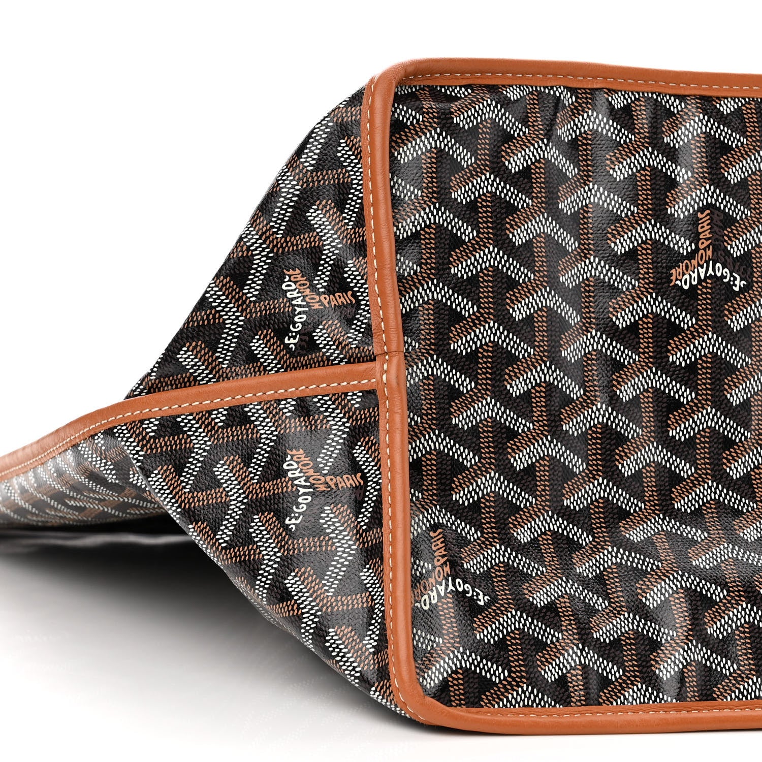 Goyard Goyardine Reversible Anjou GM Black Gold 10 of 11