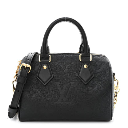Louis Vuitton Empreinte Monogram Giant Speedy Bandouliere 20 Black 1 of 12
