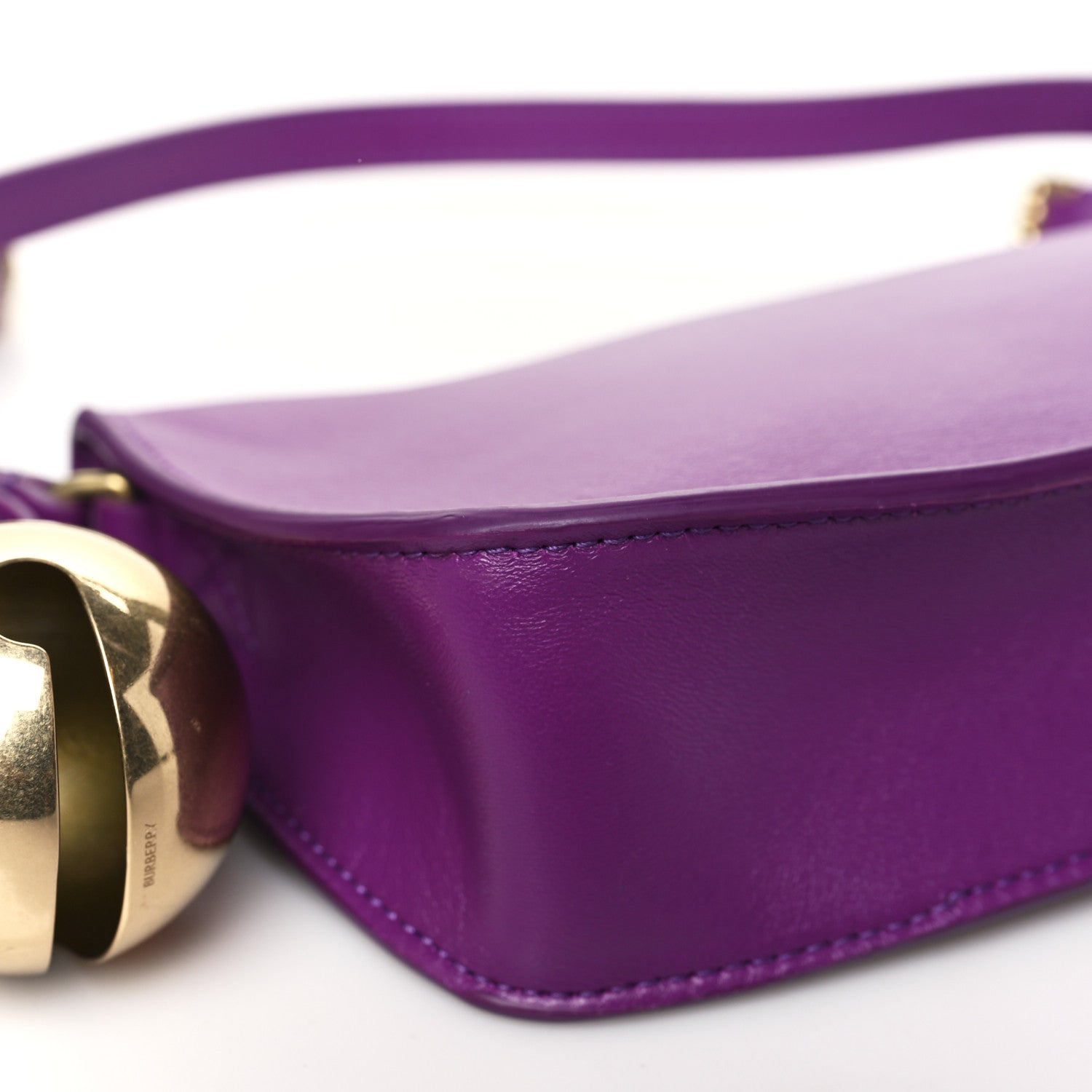 Burberry Calfskin Mini Shield Sling Bag Thistle 9 of 10