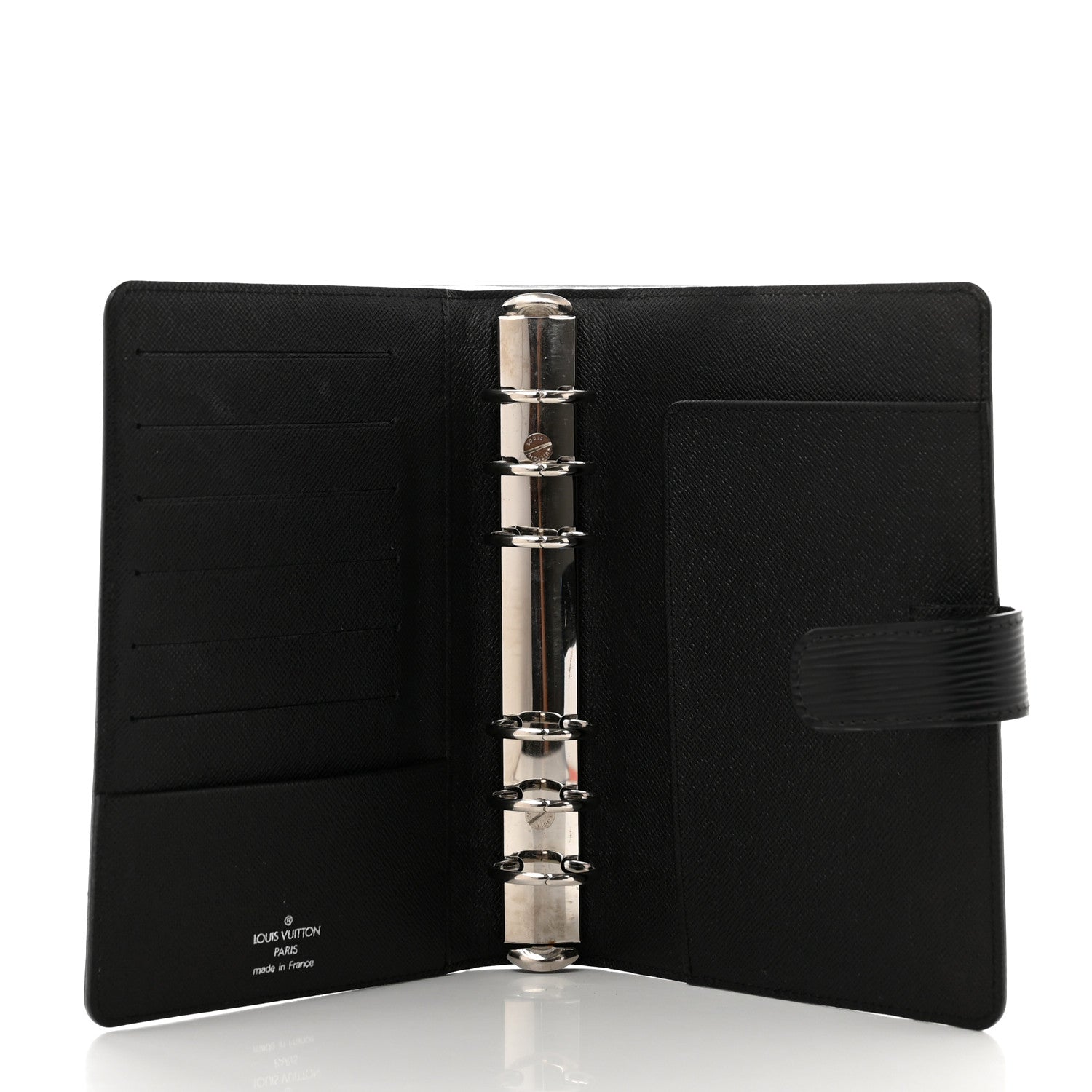 Louis Vuitton Epi Medium Ring Agenda Cover Black 5 of 6