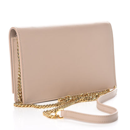 Saint Laurent Smooth Calfskin Classic Monogram Kate Tassel Chain Wallet Light Natural 4 of 10