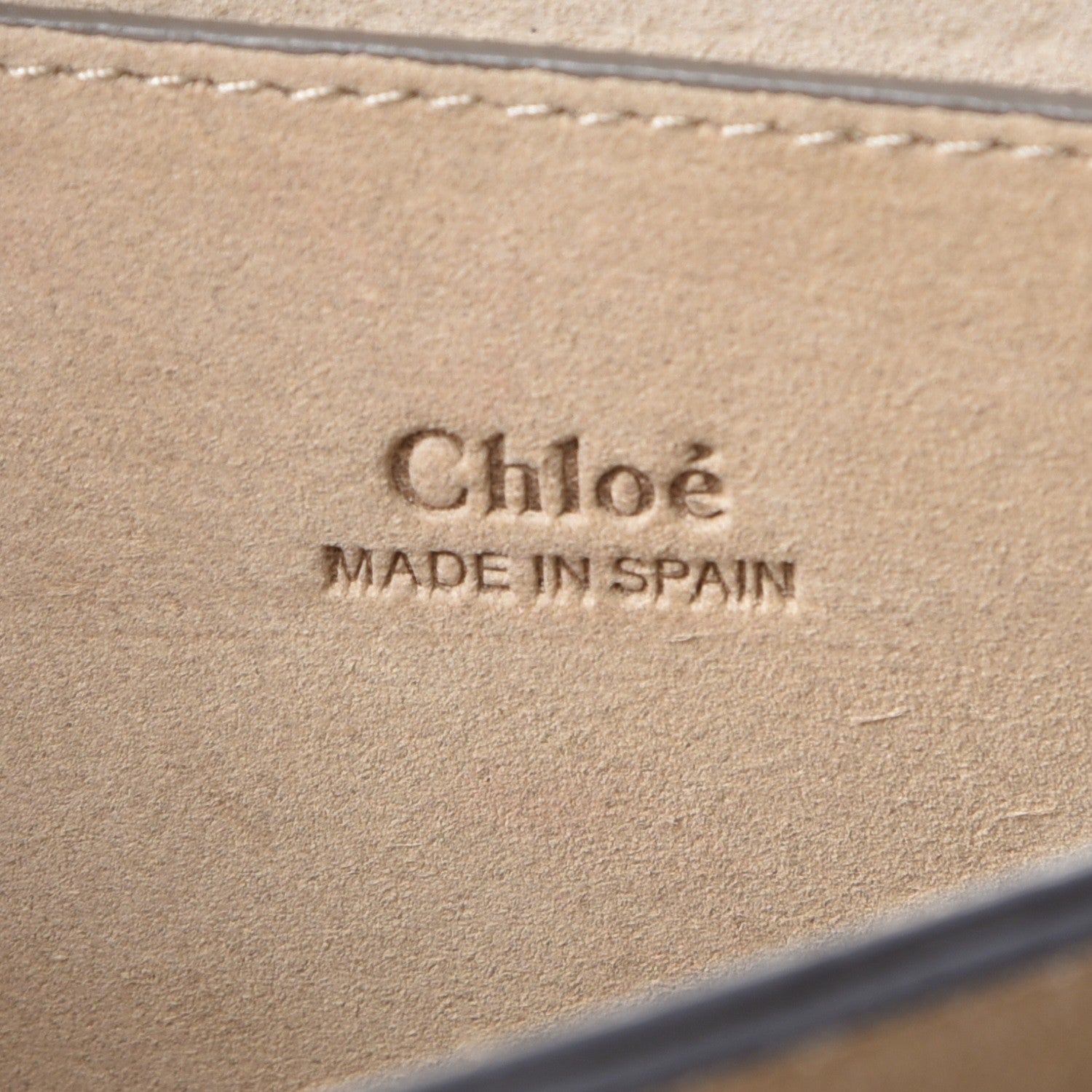 Chloe Suede Calfskin Small Faye Shoulder Bag Motty Grey 6 of 7