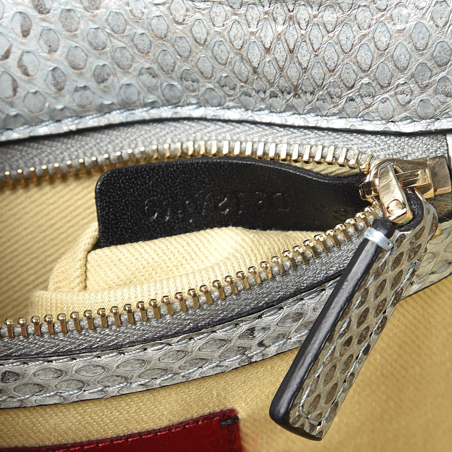 Valentino Garavani Python Small Glam Lock Rockstud Flap Light Blue 7 of 9