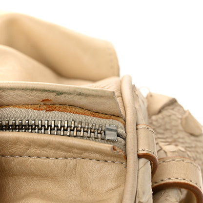 Chloe Snakeskin Calfskin Silverado Shoulder Bag Beige 11 of 11