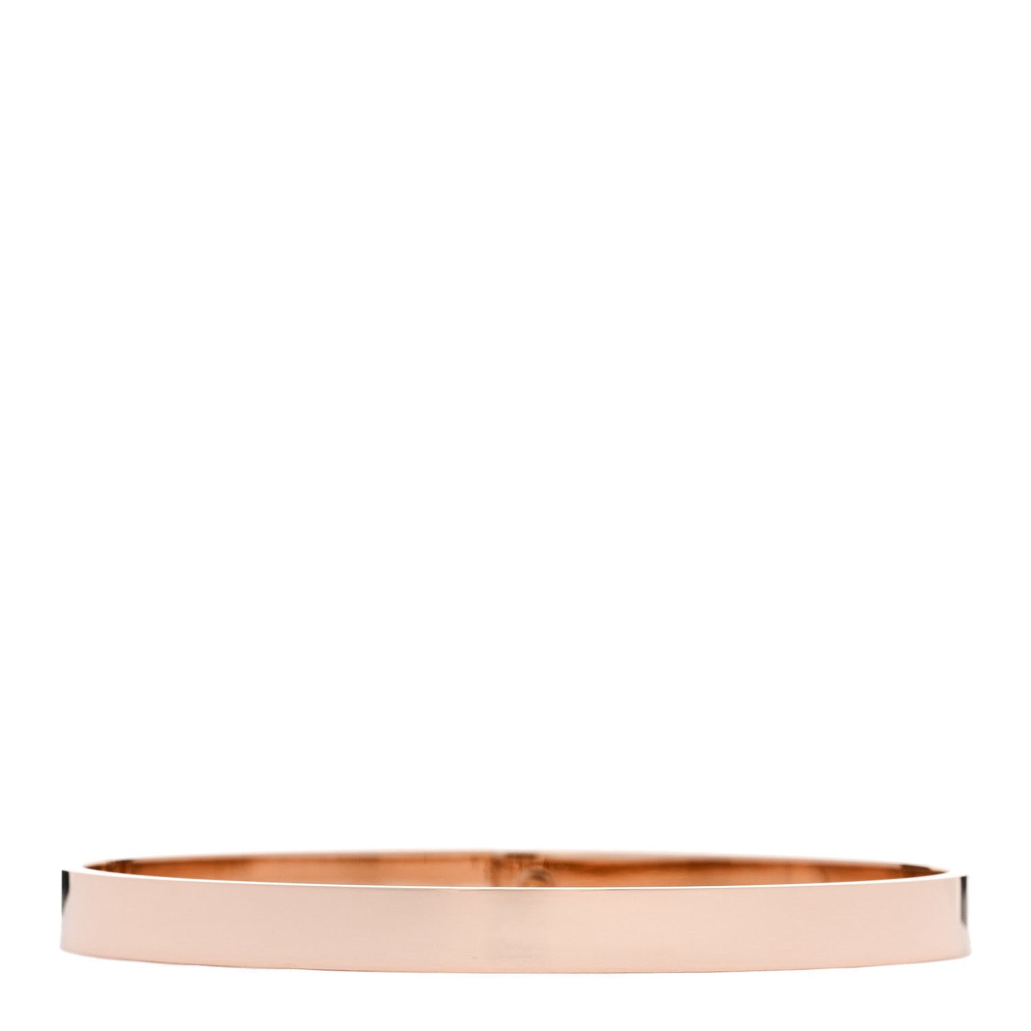Hermes 18K Rose Gold Diamond PM Kelly Pave Bracelet LG 2 of 3