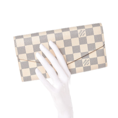 Louis Vuitton Damier Azur Sarah Wallet NM 2 of 7