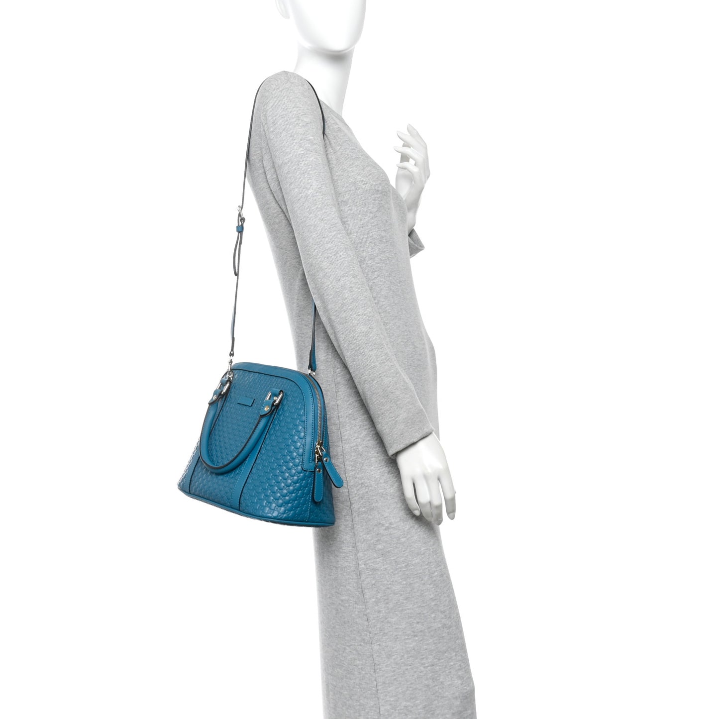 Microguccissima Medium Dome Bag Deep Cobalt