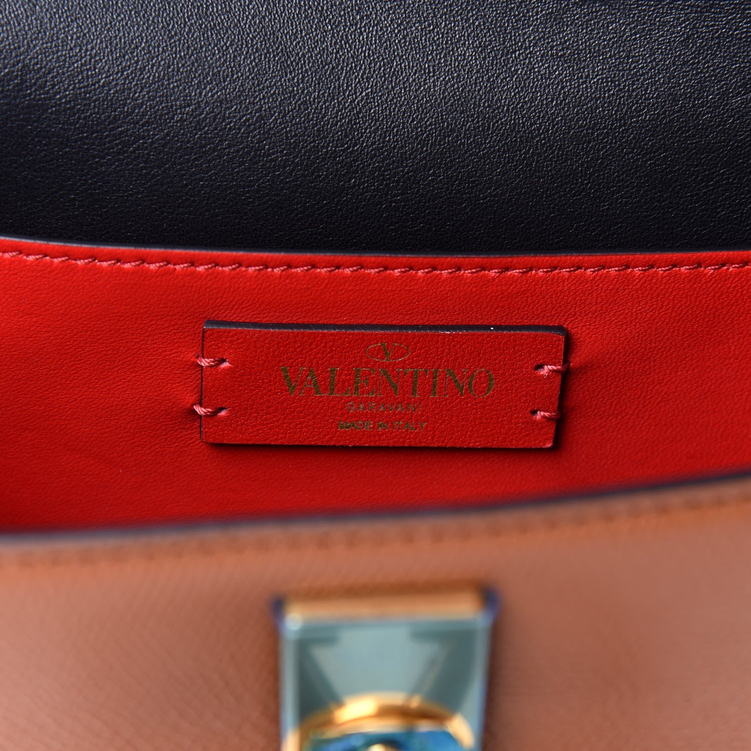 Valentino Garavani Grainy Calfskin VSling Belt Bag Saddle Brown 7 of 11