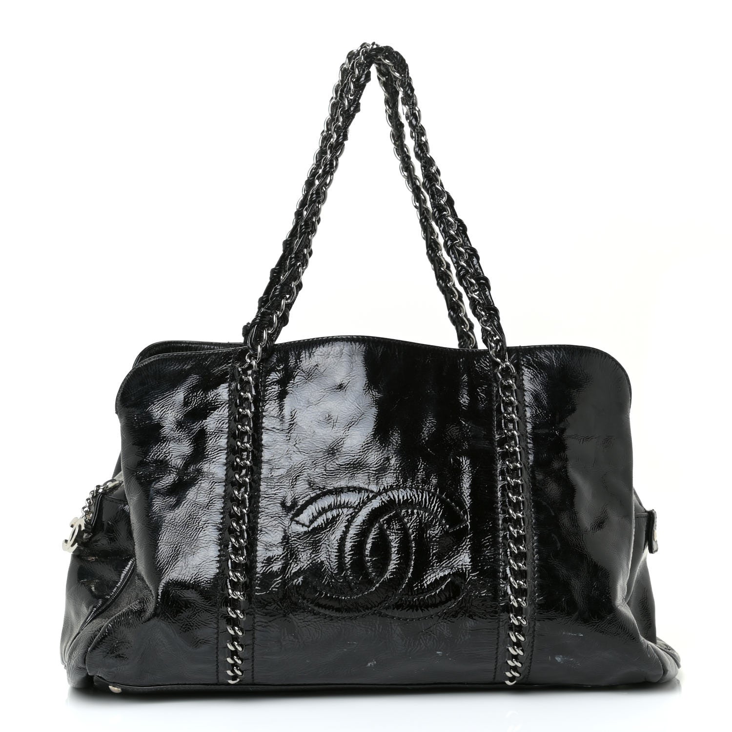 Chanel Patent Calfskin Large Luxe Ligne Tote Black 1 of 22