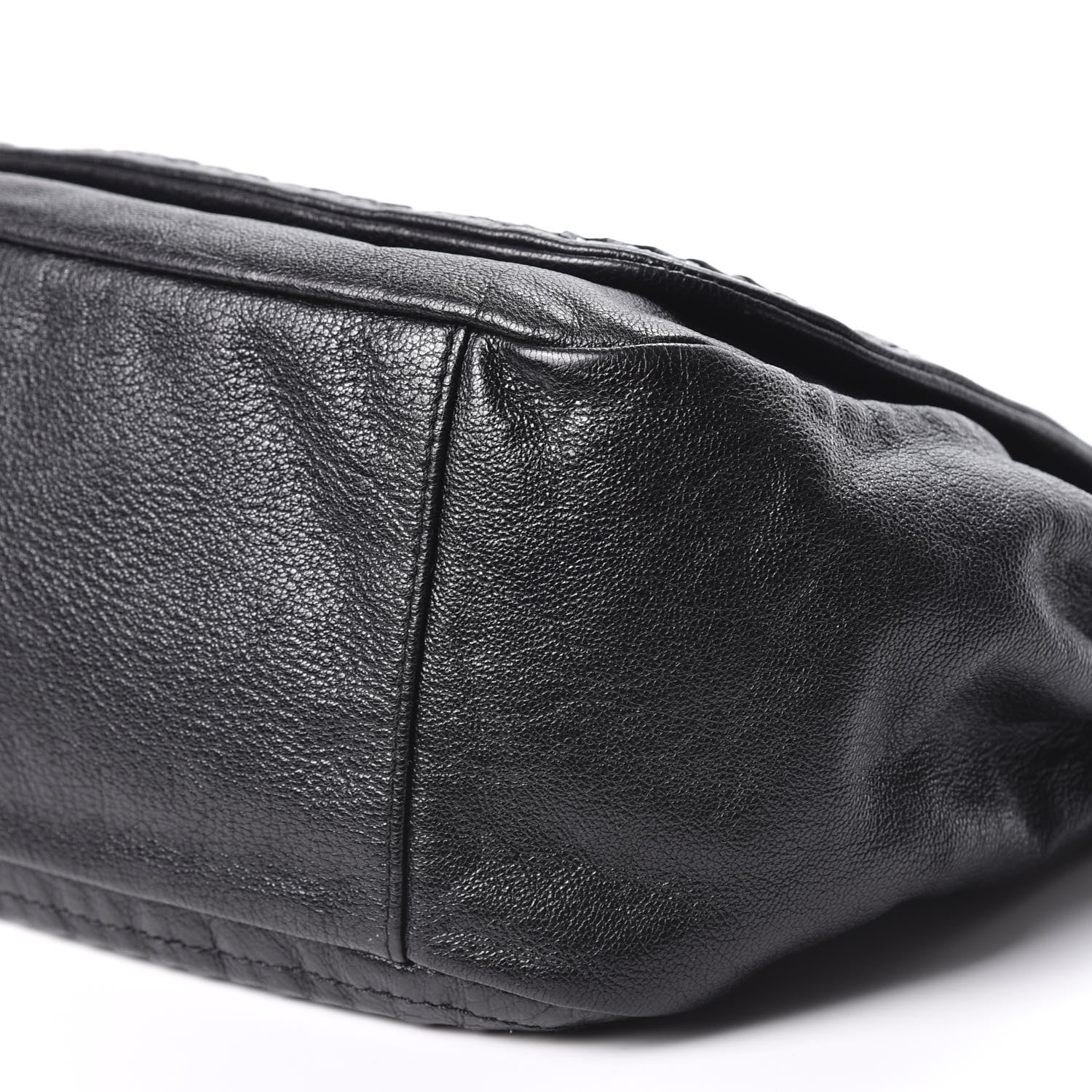 Chanel Metallic Goatskin Luxe Ligne Flap Black 6 of 9