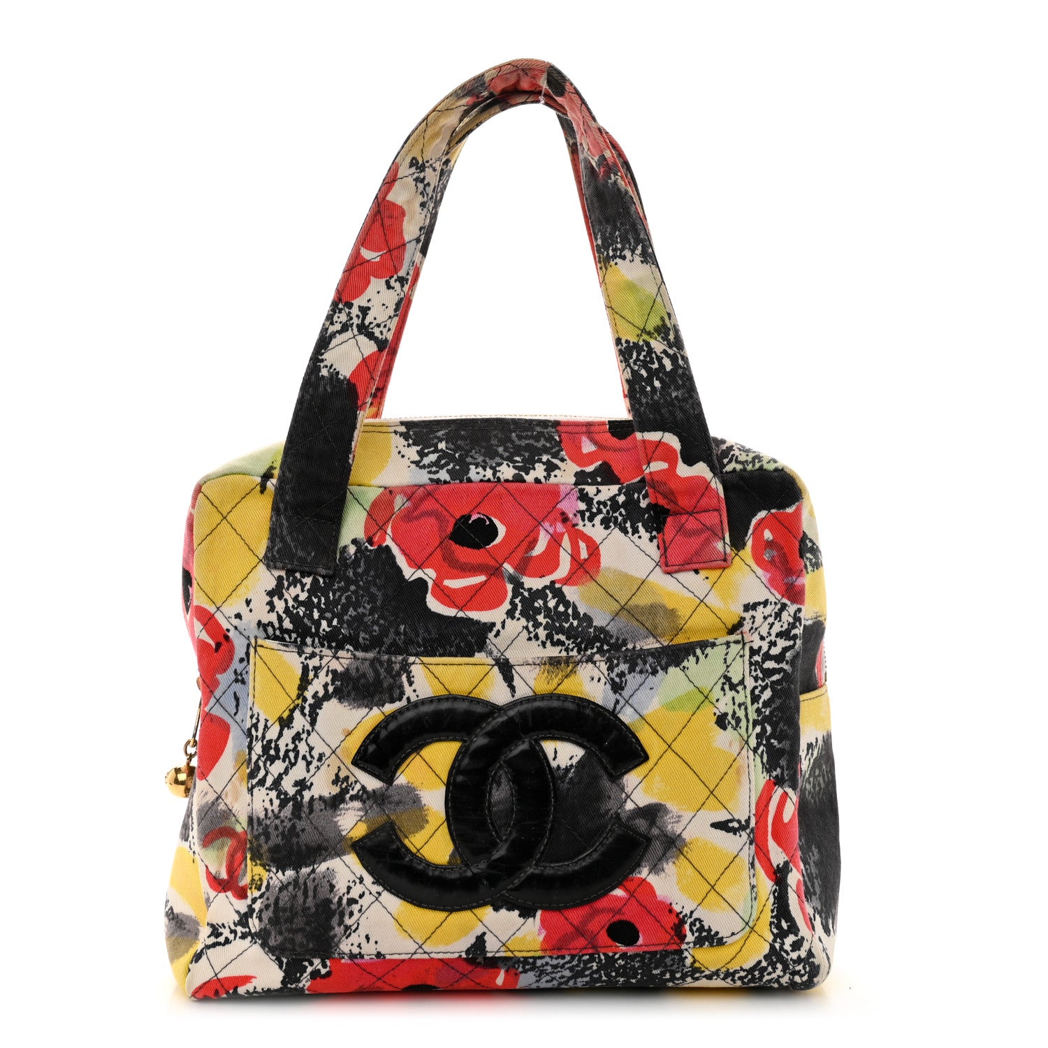 Chanel Canvas Floral Print Tote Multicolor 1 of 14