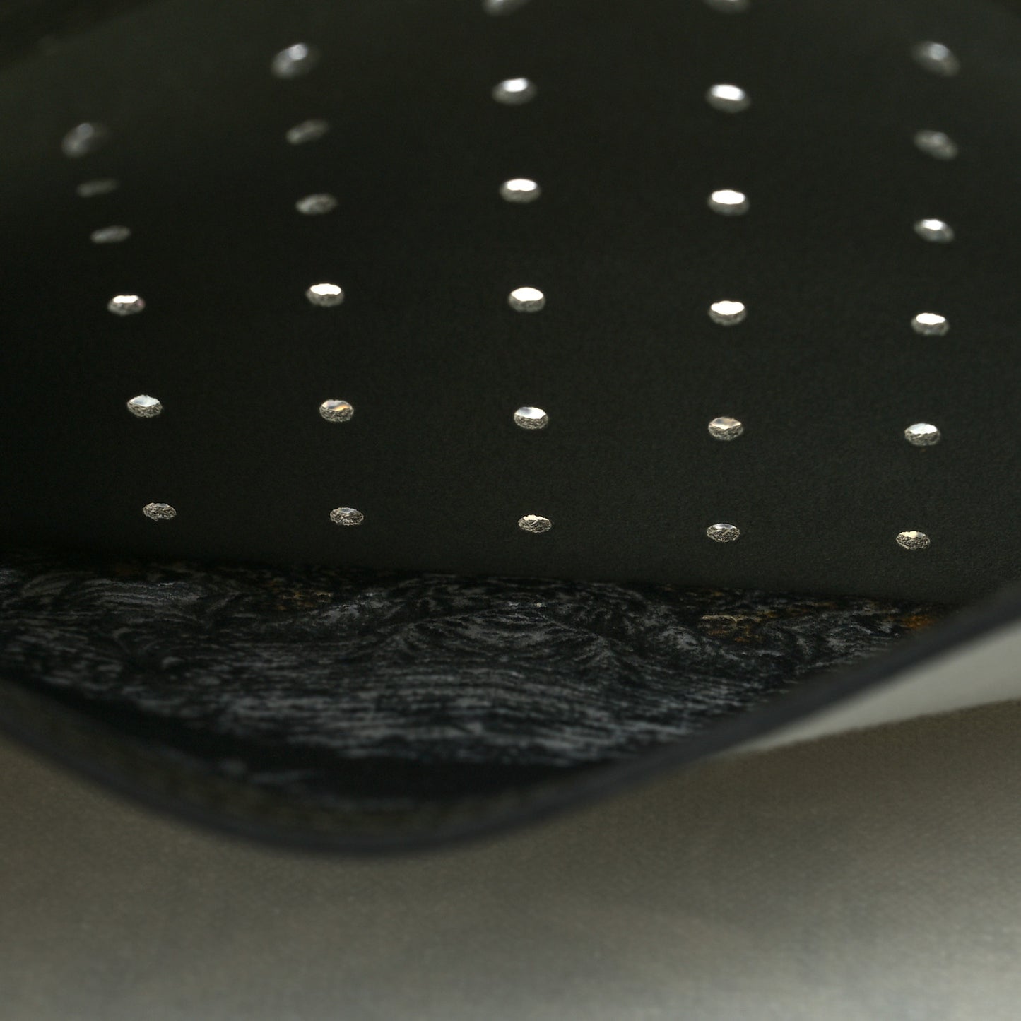 Cotton Goatskin Navette Petit H Pouch GM