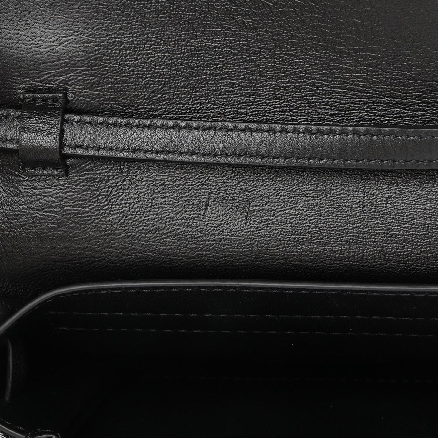 Smooth Calfskin Small VRing Crossbody Bag Black