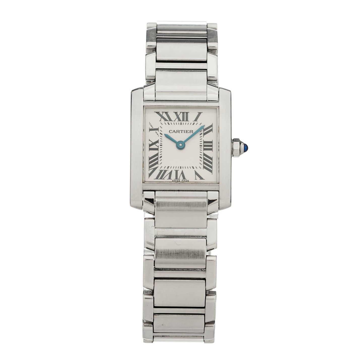 Stainless Steel 20mm Tank Francaise Quartz Watch