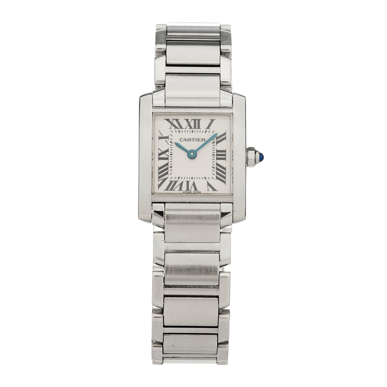 Cartier Stainless Steel 20mm Tank Francaise Quartz Watch 1 of 5