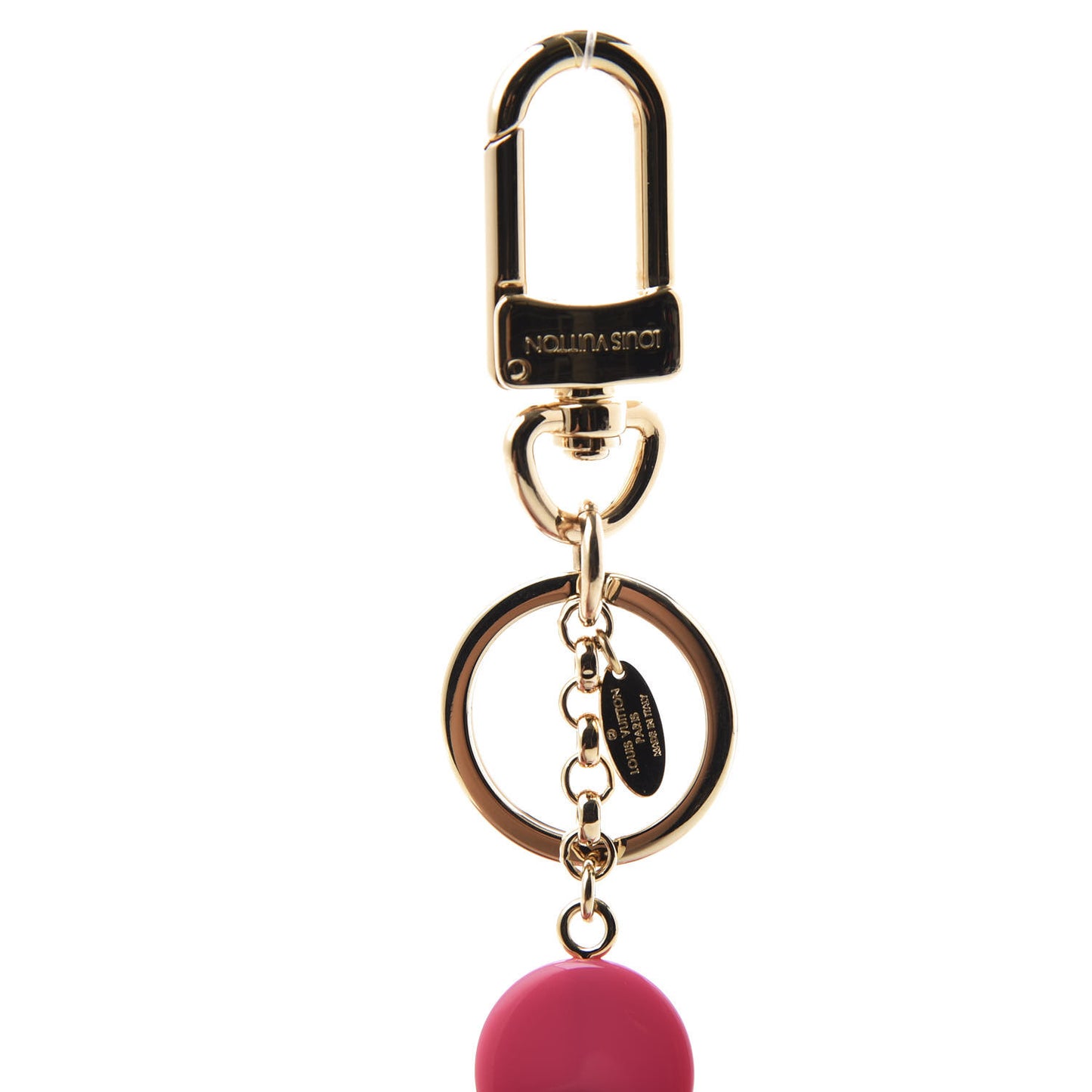 Resin Wood Vivienne Bag Charm Pink