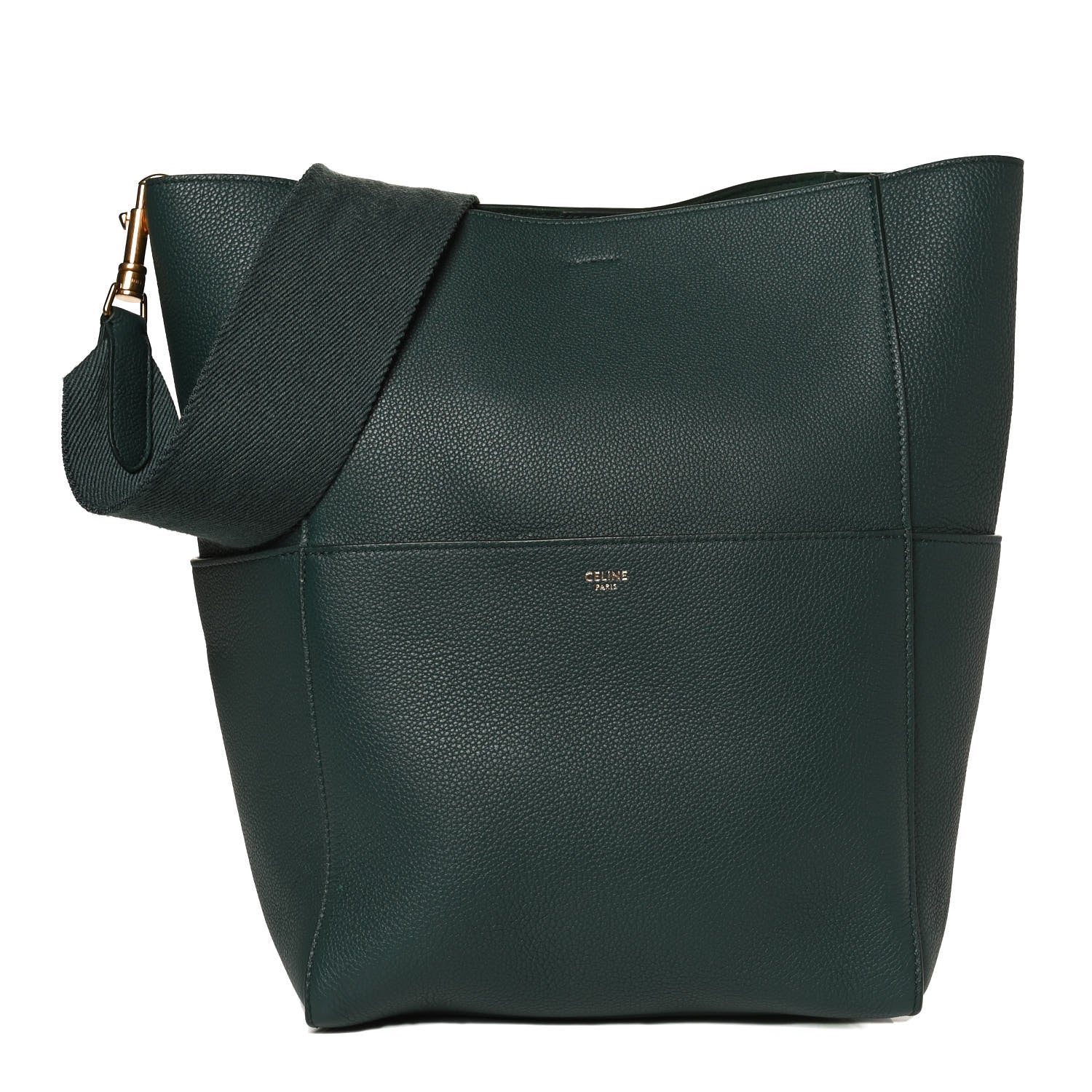 Celine Soft Grained Calfskin Sangle Bucket Bag Amazone 1 of 10