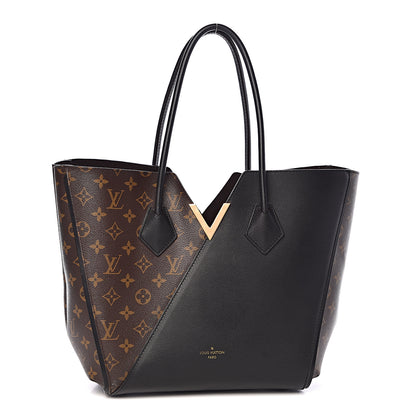 Louis Vuitton Calfskin Monogram Kimono Tote Black 1 of 9