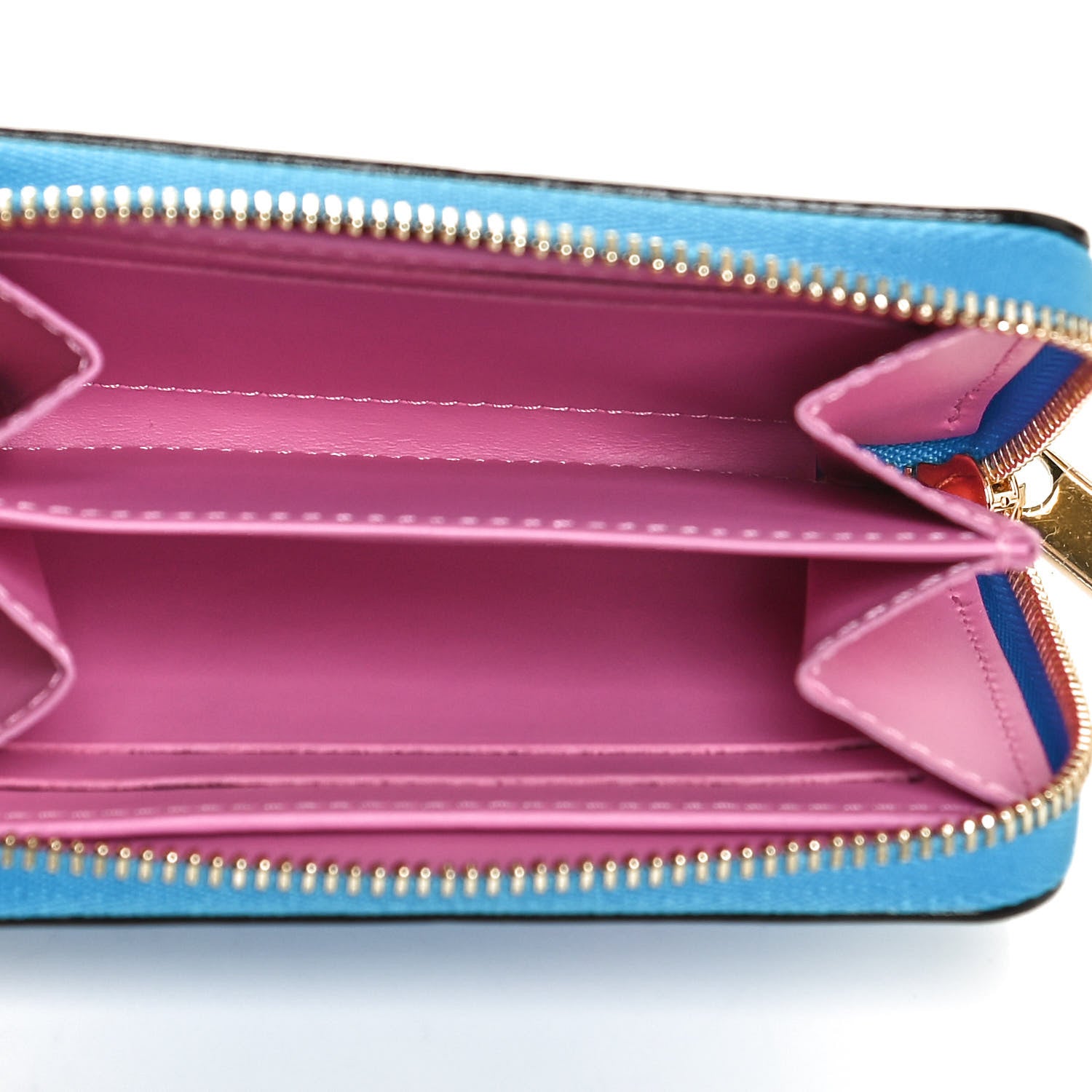 Louis Vuitton Vernis Valentine Zippy Coin Purse Baby Bleu Neon 5 of 9