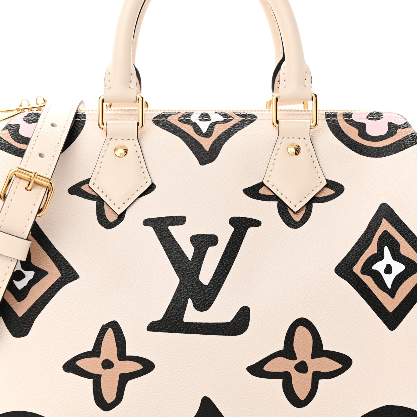 Monogram Giant Wild At Heart Speedy Bandouliere 25 Creme
