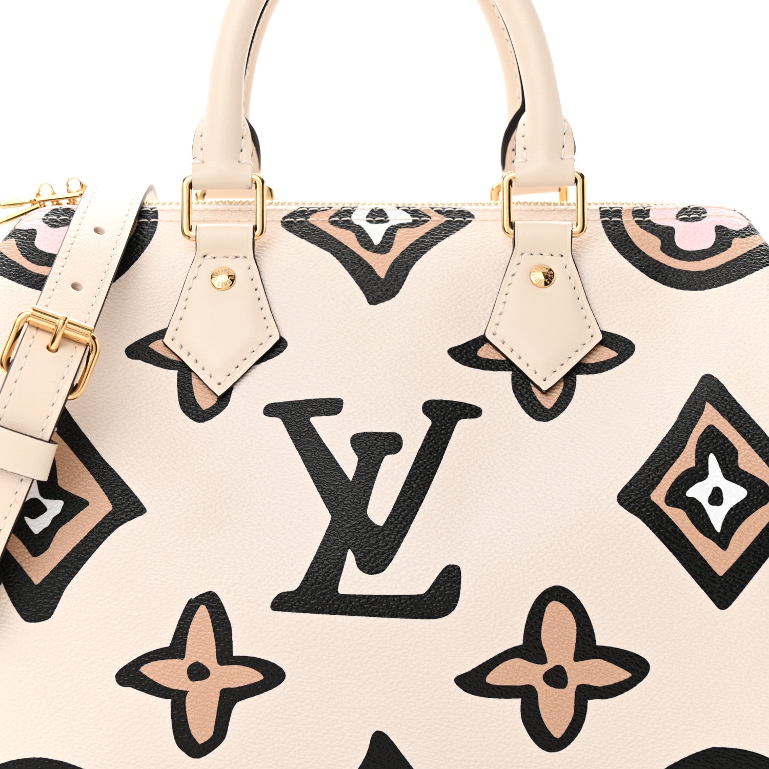 Louis Vuitton Monogram Giant Wild At Heart Speedy Bandouliere 25 Creme 8 of 10