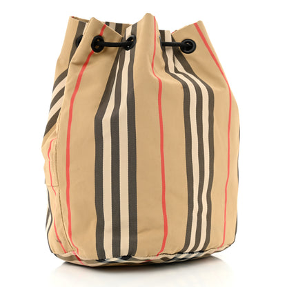Burberry Econyl Icon Stripe Phoebe Drawcord Pouch Archive Beige 3 of 10