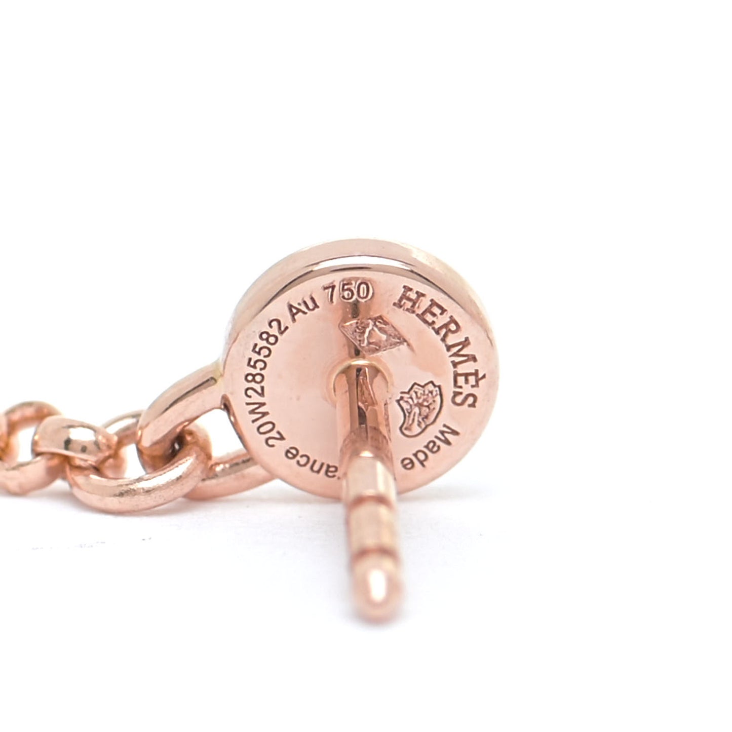 18K Rose Gold Diamond Kelly Amulette Drop Earrings