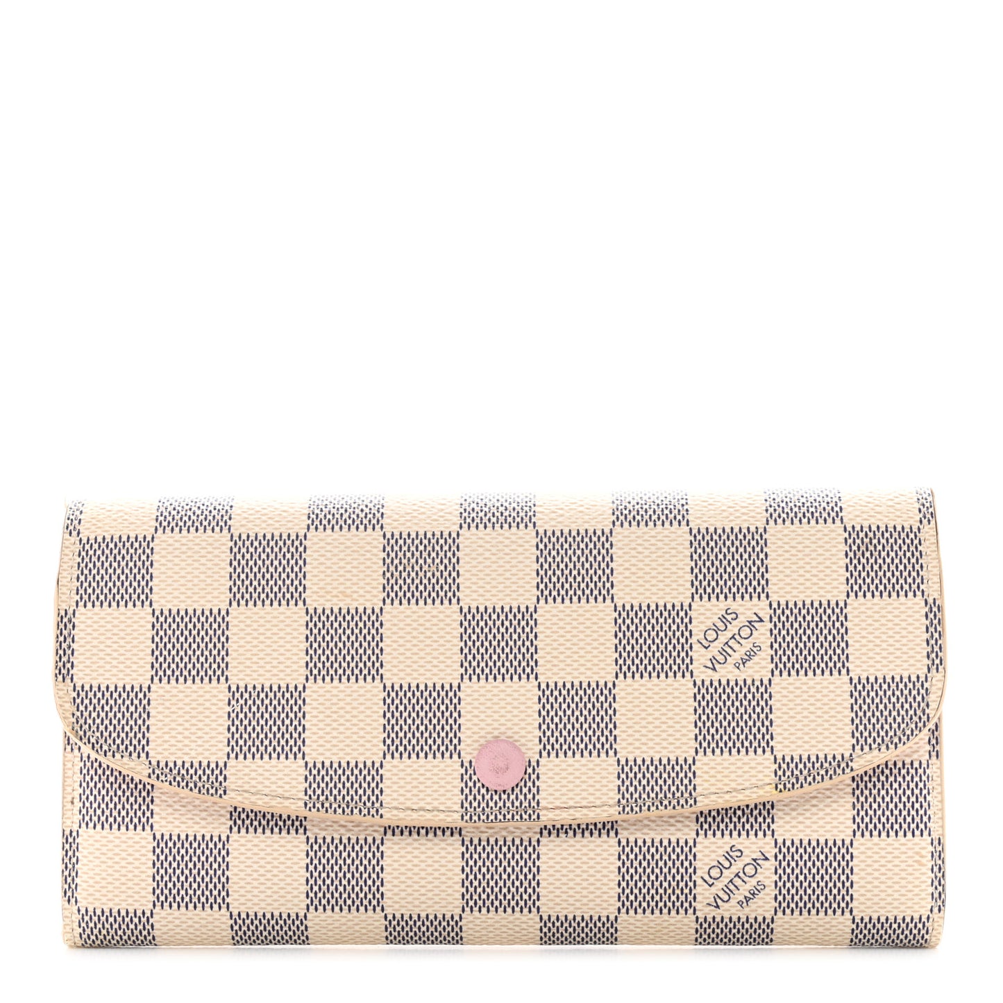 Damier Azur Emilie Wallet Rose Ballerine