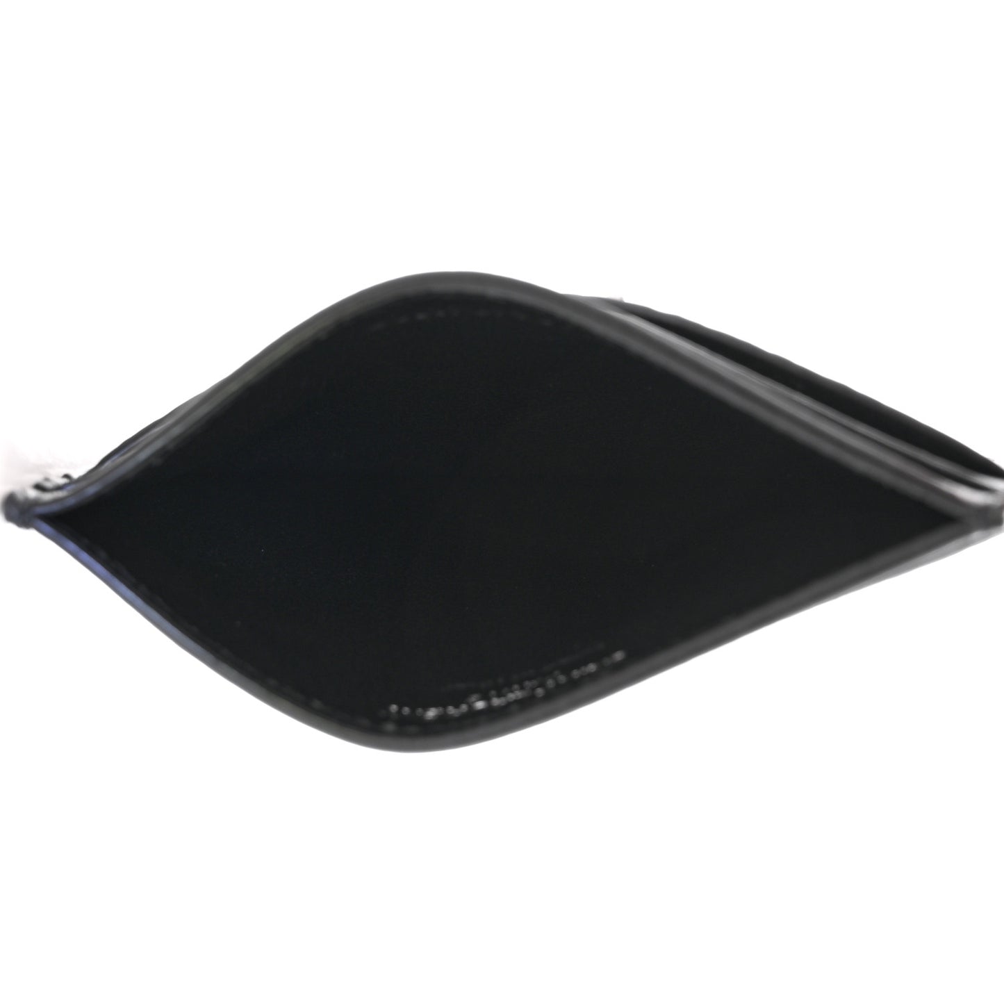 Calfskin Lambskin Snakeskin Embossed Monogram Credit Card Case Black White