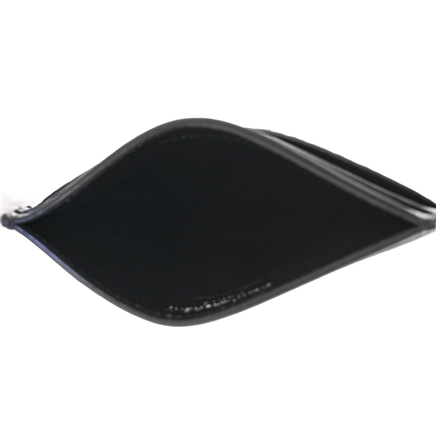 Saint Laurent Calfskin Lambskin Snakeskin Embossed Monogram Credit Card Case Black White 5 of 8