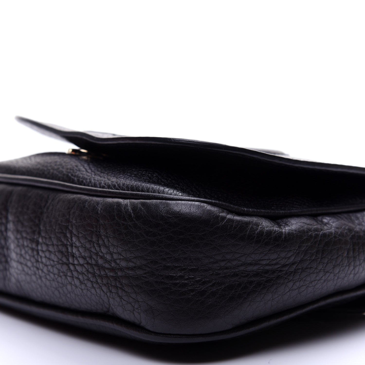 Gucci Pebbled Calfskin Small Soho Flap Crossbody Black 7 of 10