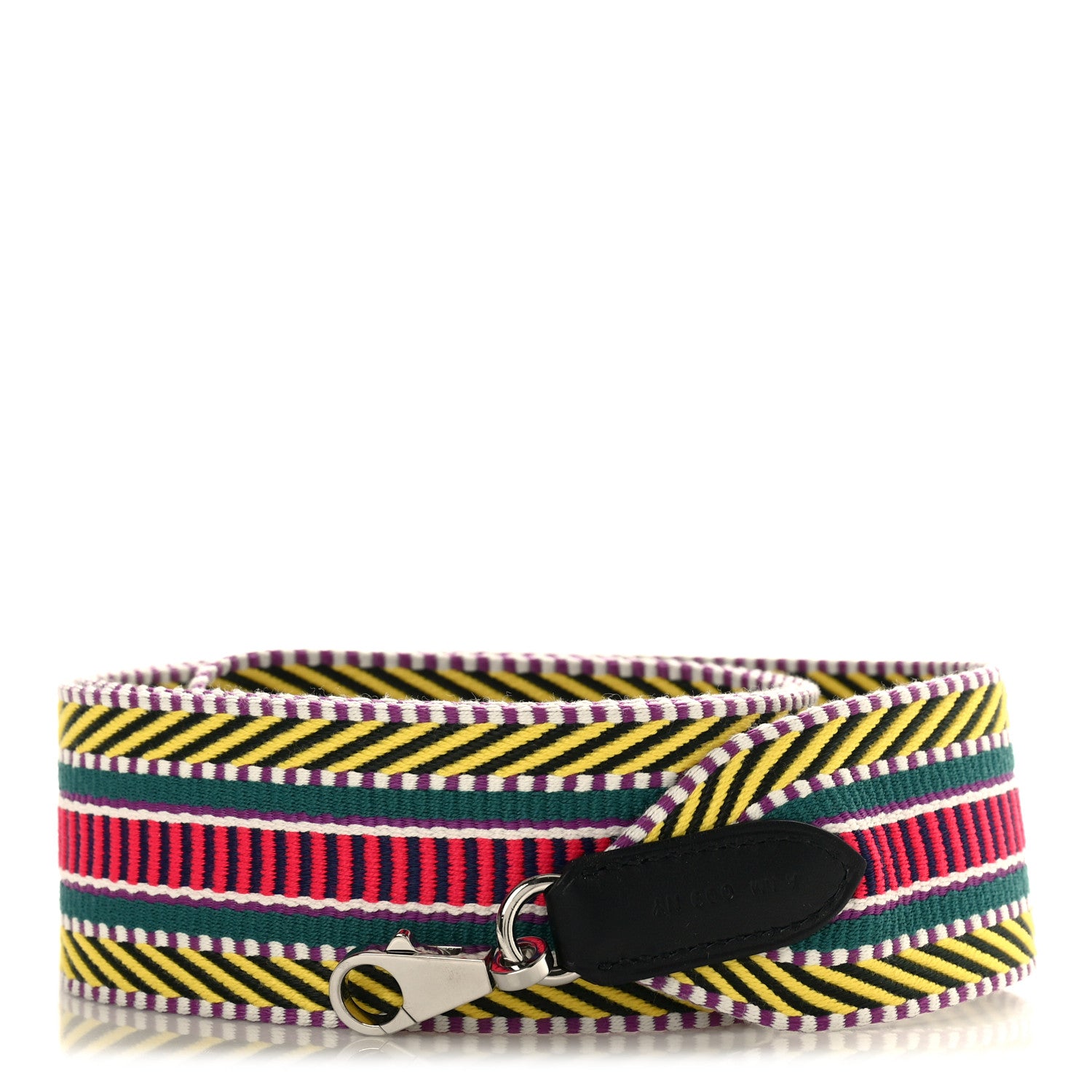 Hermes Toile Swift 50mm Sangle Cavale Shoulder Strap Multicolor Black 1 of 3