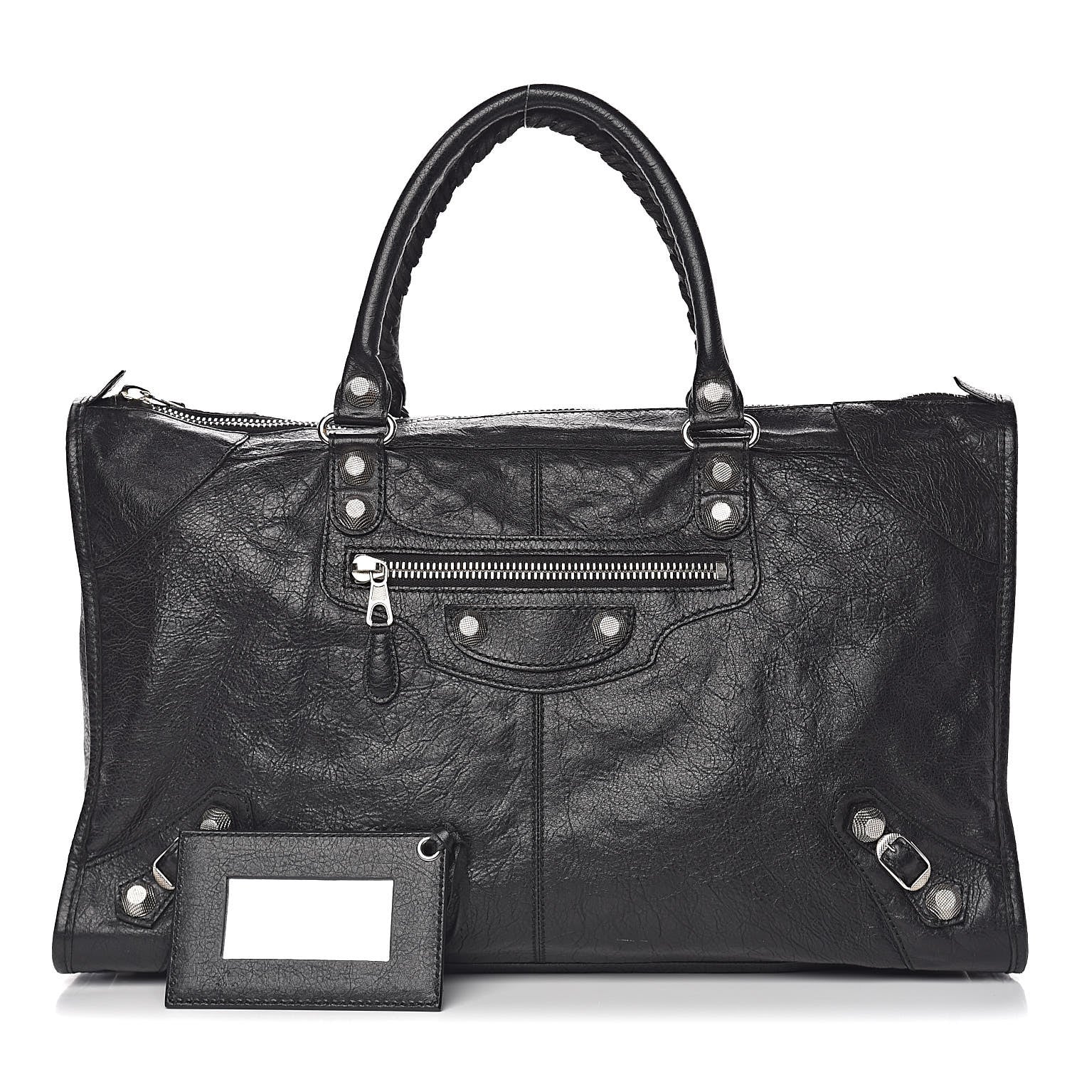 Balenciaga Agneau Giant 12 Silver Hardware Work Black 1 of 10