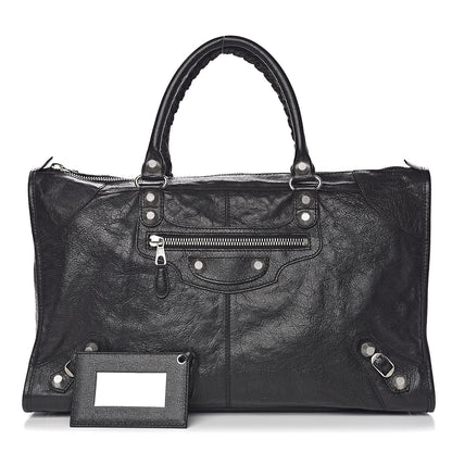 Balenciaga Agneau Giant 12 Silver Hardware Work Black 1 of 10