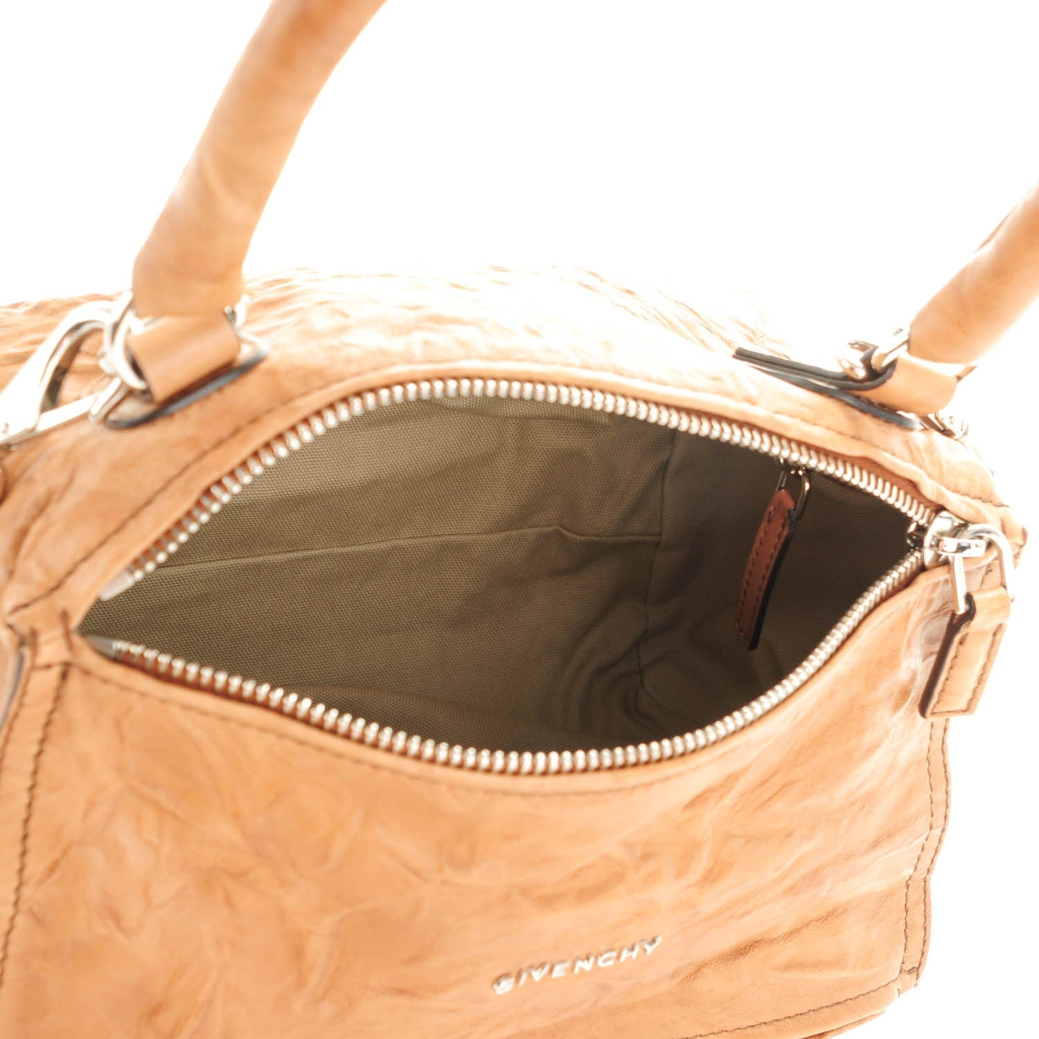 Givenchy Tumbled Sheepskin Small Pandora Caramel 5 of 7