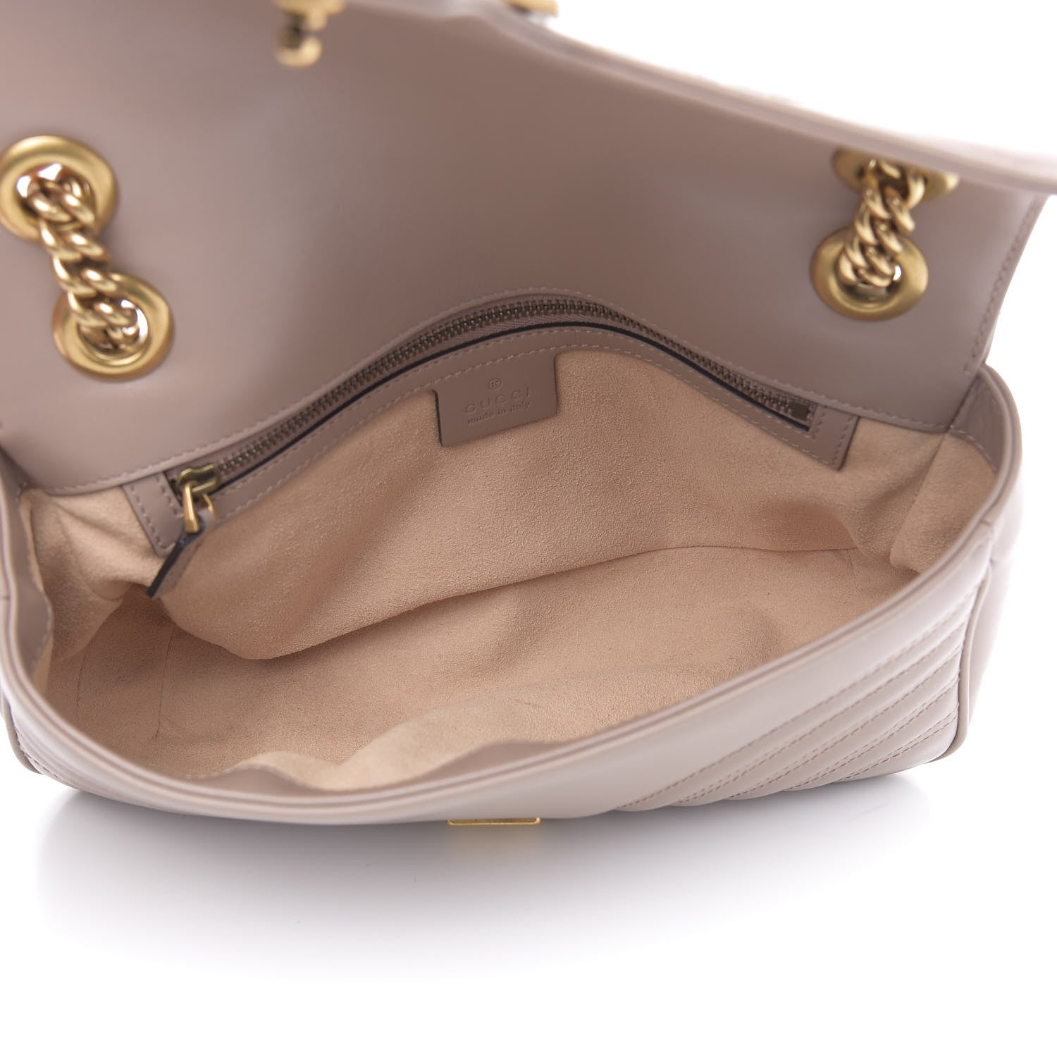 Gucci Calfskin Matelasse Small GG Marmont Shoulder Bag Porcelain Rose 5 of 10